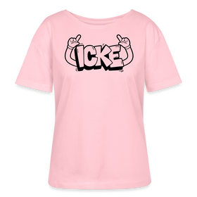 ICKE-Rundhals Frauen Bio-T-Shirt mit Berliner Schnauze - Hellrosa