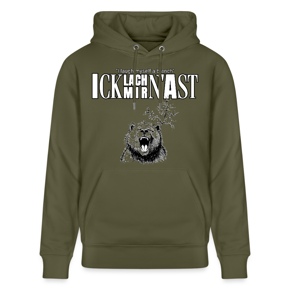 ICK LACH MIR N AST-Unisex Bio-Hoodie II - Khaki Grün