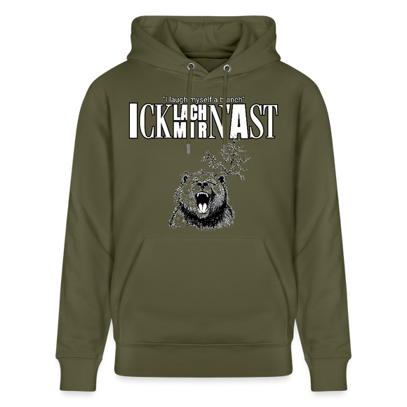 ICK LACH MIR N AST-Unisex Bio-Hoodie II - Khaki Grün