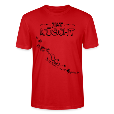 Weihnachten in Berlin 25-JIBT NÜSCHT-Unisex T-Shirt Bio - Rot