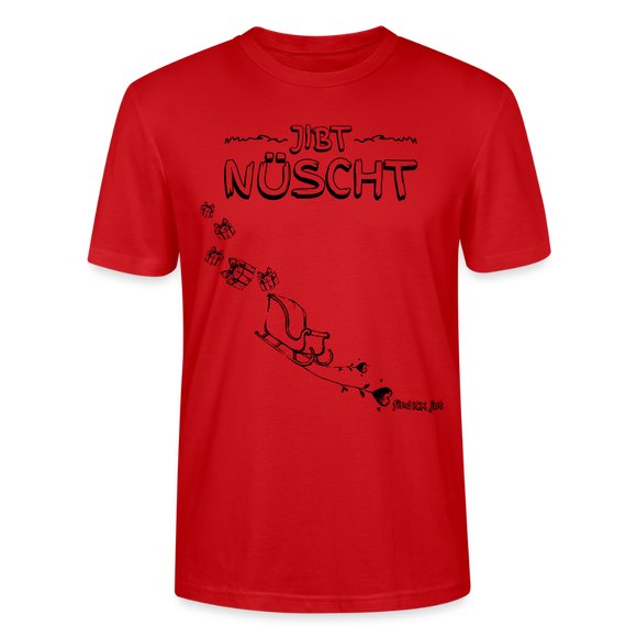 Weihnachten in Berlin 25-JIBT NÜSCHT-Unisex T-Shirt Bio - Rot