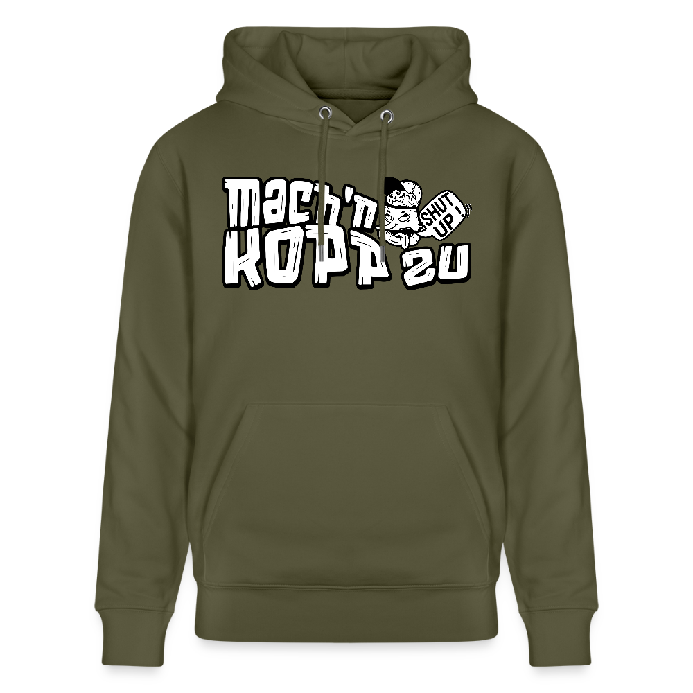 MACH'N KOPP ZU-Unisex Bio-Hoodie II - Khaki Grün