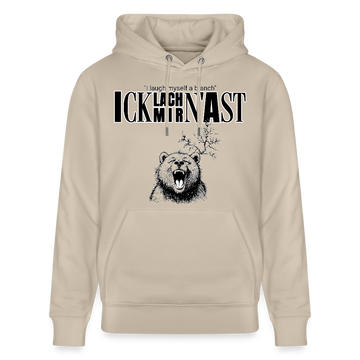 ICK LACH MIR N AST-Unisex Bio-Hoodie - Beige