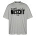 Berliner Spruch-NETT KANN ICK OOCH-Oversized Unisex Bio T-Shirt - Grau meliert