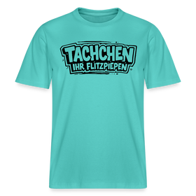 Dit Berlin Shirt-TACHCHEN IHR FLITZPIEPEN- RELAXED FIT Unisex Bio T-Shirt - Poolblau