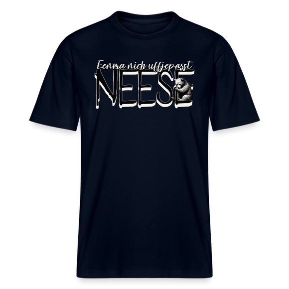 NEESE-Relaxed Fit Unisex Bio-T-Shirt - Navy