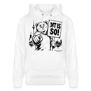 Berlin Souvenir Hoodie -DIT IS SO! – Unisex Bio-Hoodie mit Berliner Bär - Weiß