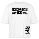 ICK MACH WAT ICK WILL-Frauen Boxy Bio-T-Shirt IV - Weiß
