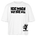 ICK MACH WAT ICK WILL-Frauen Boxy Bio-T-Shirt IV - Weiß