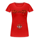 ICK LIEBE DIR-Frauen Premium Bio T-Shirt - Rot