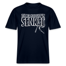 JEH MIR NICH UFFN SENKEL-Relaxed Fit Unisex Bio-T-Shirt II - Navy