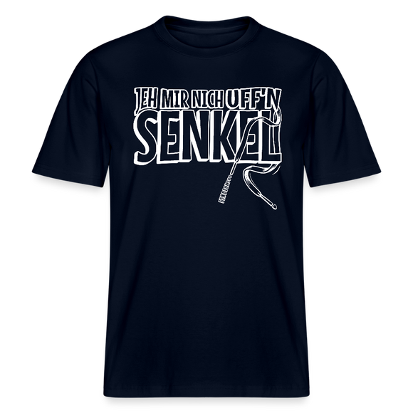 JEH MIR NICH UFFN SENKEL-Relaxed Fit Unisex Bio-T-Shirt II - Navy