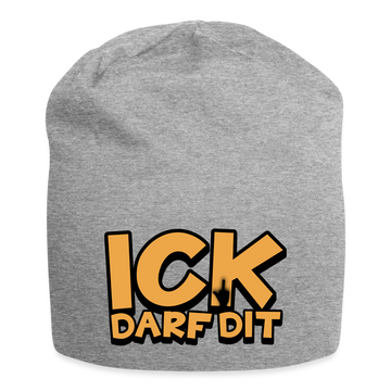 ICK DARF DIT - Jersey-Beanie - Grau meliert