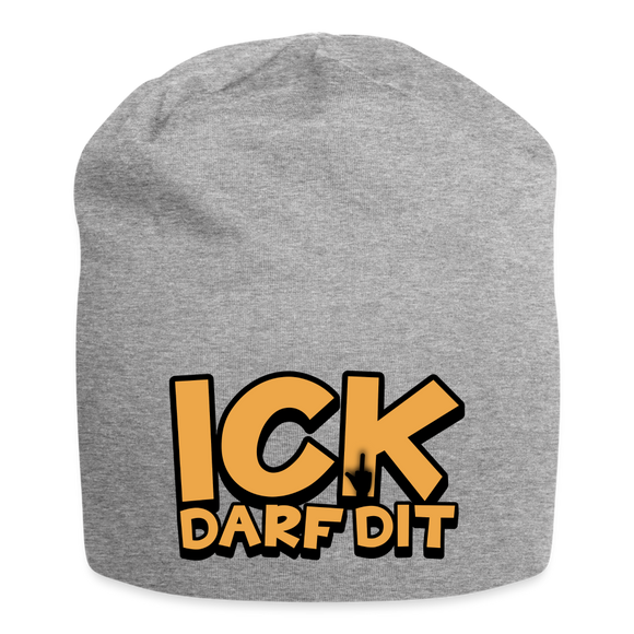 ICK DARF DIT - Jersey-Beanie - Grau meliert