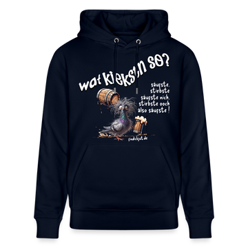 WAT KIEKSTN SO?-Unisex Bio-Hoodie II - Navy