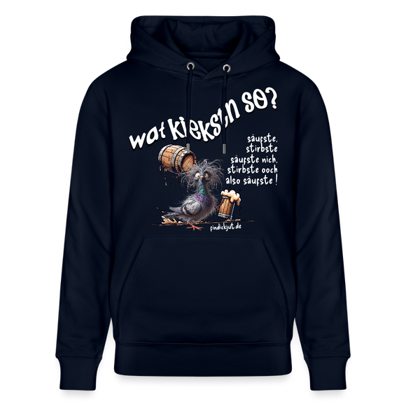 WAT KIEKSTN SO?-Unisex Bio-Hoodie II - Navy