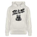 Dit is mir SCHNURZPIEPE-Unisex Bio-Hoodie BIO - Beige meliert
