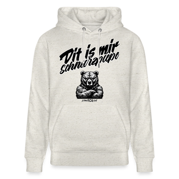 Dit is mir SCHNURZPIEPE-Unisex Bio-Hoodie BIO - Beige meliert