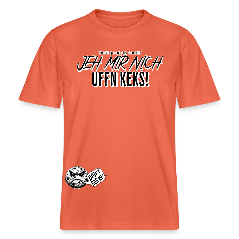 JEH MIR NICH UFFN KEKS!-Relaxed Fit Unisex Bio-T-Shirt - Hellrot