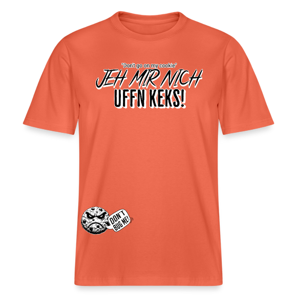 JEH MIR NICH UFFN KEKS!-Relaxed Fit Unisex Bio-T-Shirt - Hellrot