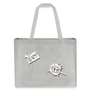 WATN? NÜSCHT!-Einkaufstasche - Grau meliert