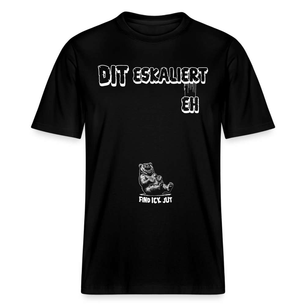 DIT ESKALIERT EH-Relaxed Fit Unisex Bio-T-Shirt - Schwarz