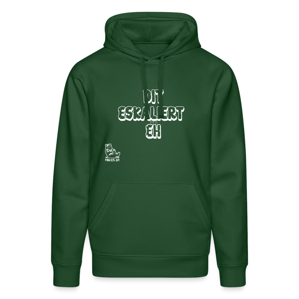 DIT ESKALIERT EH-Unisex Bio-Hoodie - Flaschengrün