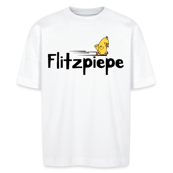 DIE FLITZPIEPE - Unisex Oversize Bio-T-Shirt - Weiß