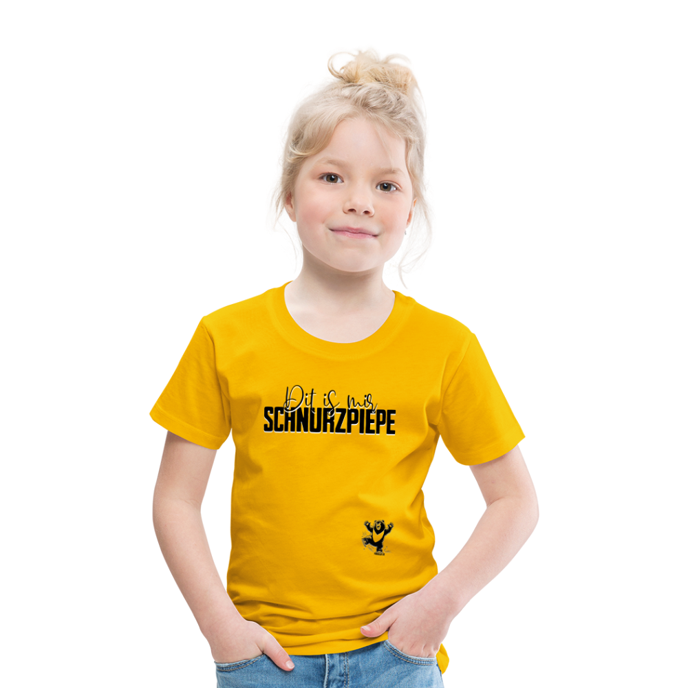 SCHNURZPIEPE - Kinder Premium T-Shirt - Sonnengelb