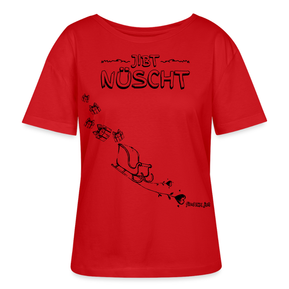 WEihnachten in Berlin25-JIBT NÜSCHT-Rundhals Frauen Bio-T-Shirt - Rot