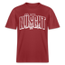 Berlin Shirt mit Schnauze-NÜSCHT-Relaxed Fit Unisex Bio - Erdrot