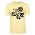 ICK LACH MIR N AST - Schmal geschnittenes Bio-Unisex-T-Shirt mit Berliner Bär - Creme