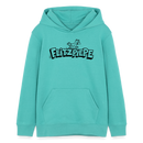 FLITZPIEPE-Teenager Bio-Hoodie - Poolblau