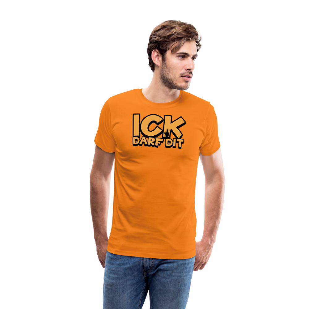 ICK DARF DIT - Männer Premium T-Shirt - Orange