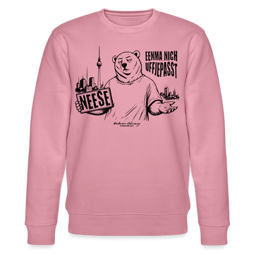 Berlin Souvenir mit Berliner Schnauze-NEESE-Unisex Bio-Sweatshirt - Lila Traum