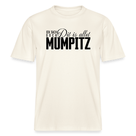 MUMPITZ-Relaxed Fit Unisex Bio-T-Shirt - Naturweiß 