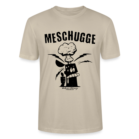 Berlin Shirt-MESCHUGGE - Unisex BIO T-Shirt - Beige