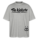 Da kiekste, wa? -Oversized Unisex Bio T-Shirt II - Grau meliert