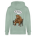 Berliner Bär-JEH MIR NICH UFFN SENKEL-Unisex Bio-Kapuzenjacke - Helles Graugrün