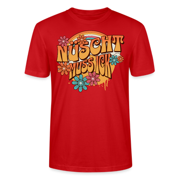 BERLINER RETRO-NÜSCHT MUSS ICK-Unisex T-Shirt BIO - Rot