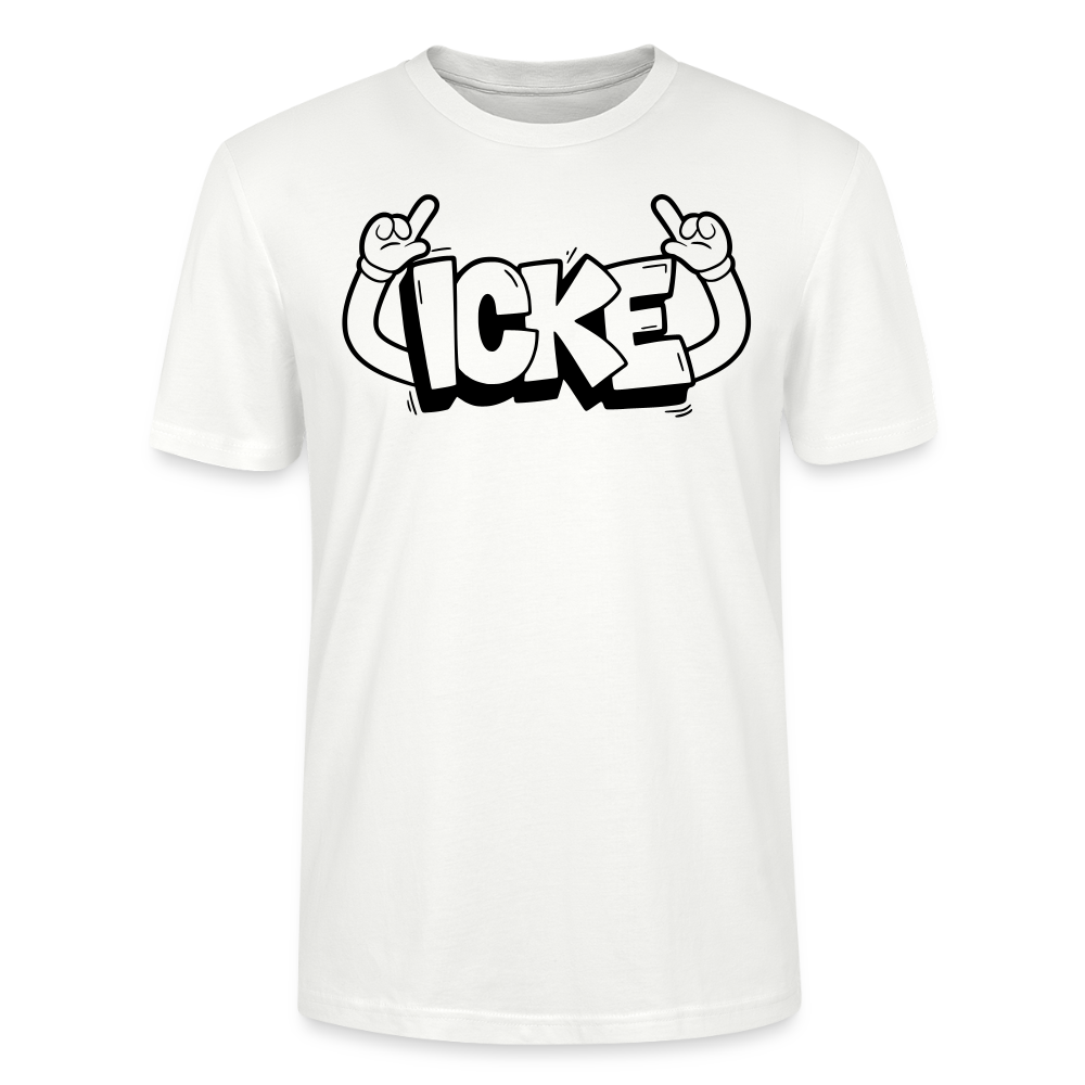 ICKE-Unisex T-Shirt mit echt Berliner Schnauze - Weiß