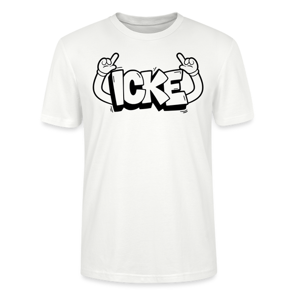 ICKE-Unisex T-Shirt mit echt Berliner Schnauze - Weiß