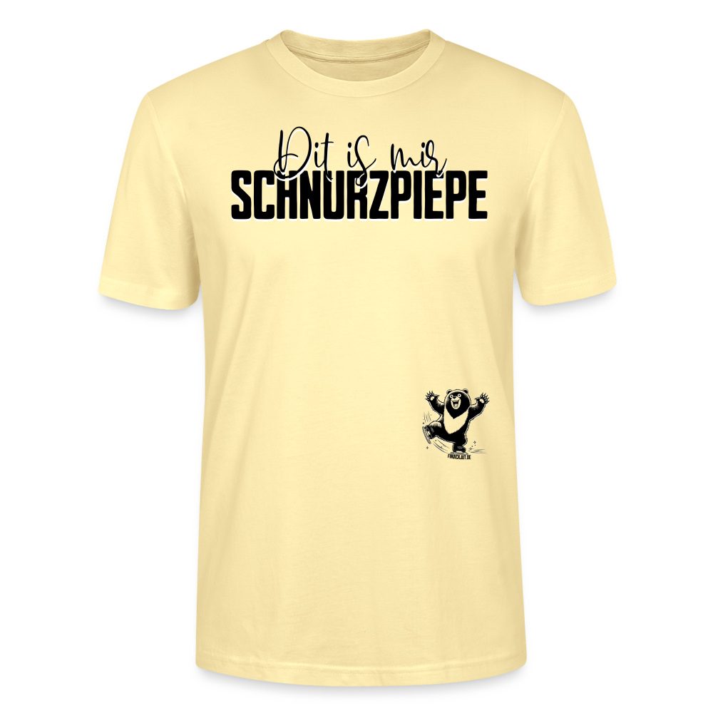 SCHNURZPIEPE - Unisex T-Shirt Bio - Creme