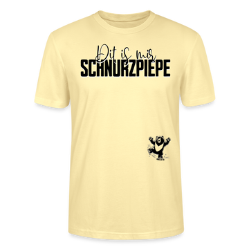 SCHNURZPIEPE - Unisex T-Shirt Bio - Creme