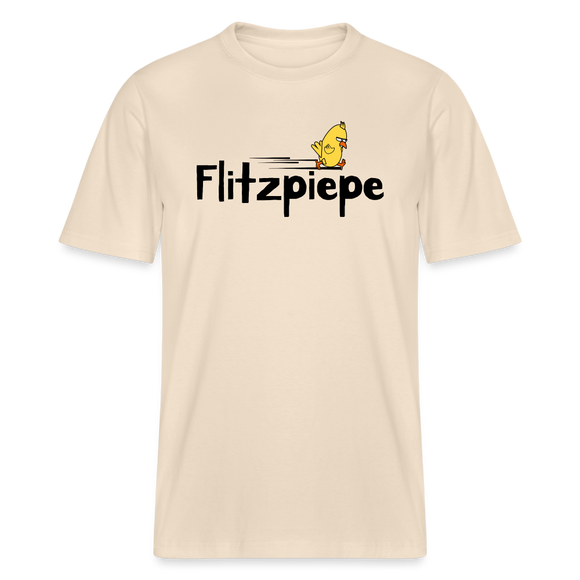 DIE FLITZPIEPE - Relaxed Fit Unisex Bio-T-Shirt - Naturweiß