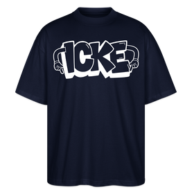 ICKE-Oversized Unisex Bio T-Shirt - Navy