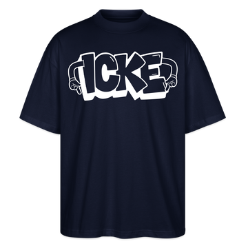 ICKE-Oversized Unisex Bio T-Shirt - Navy