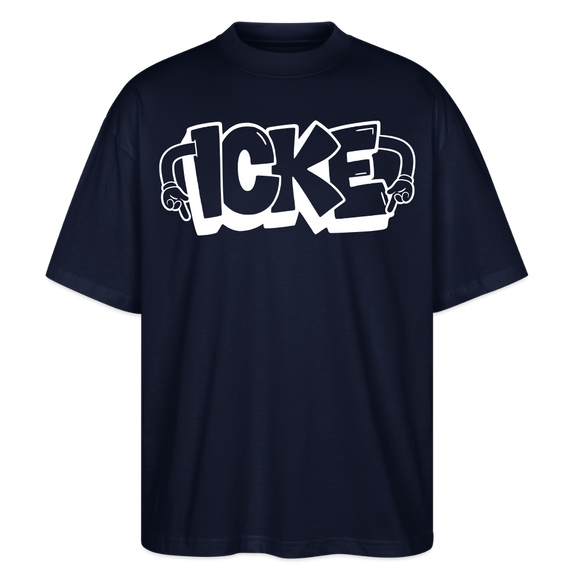 ICKE-Oversized Unisex Bio T-Shirt - Navy