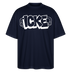 ICKE-Oversized Unisex Bio T-Shirt - Navy