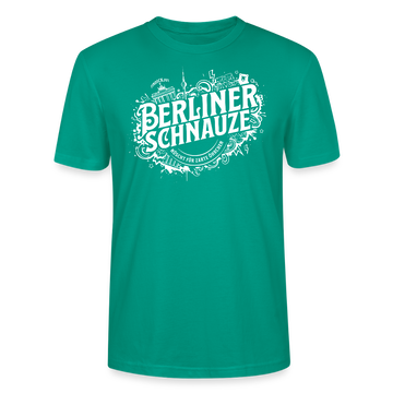 BERLINER SCHNAUZE-Unisex T-Shirt BIO - Blaugrün